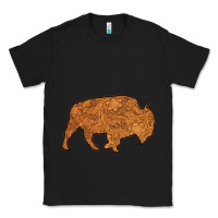Black Western Vintage Bison Silhouette Classic Tee - Bettercallsaul