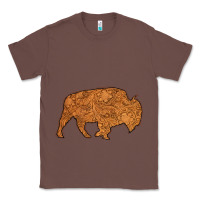 Chestnut Western Vintage Bison Silhouette Classic Tee - Bettercallsaul