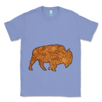 Colony Blue Western Vintage Bison Silhouette Classic Tee - Bettercallsaul
