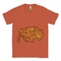 Copper Western Vintage Bison Silhouette Classic Tee - Bettercallsaul