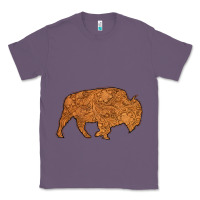 Lavender Western Vintage Bison Silhouette Classic Tee - Bettercallsaul