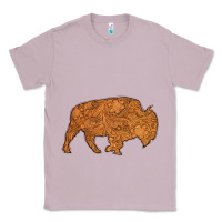 Lilac Western Vintage Bison Silhouette Classic Tee - Bettercallsaul