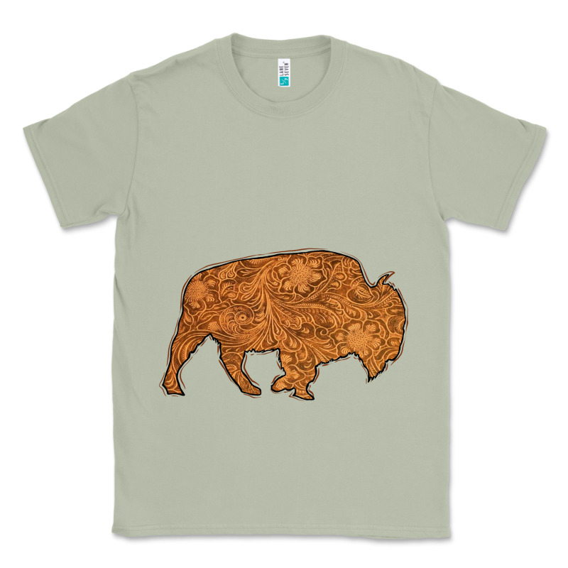Western Vintage Bison Silhouette Classic Tee by Bettercallsaul | Teevron