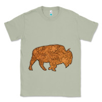Matcha Western Vintage Bison Silhouette Classic Tee - Bettercallsaul