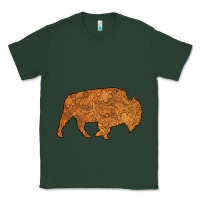 Sports Green Western Vintage Bison Silhouette Classic Tee - Bettercallsaul