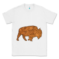 White Western Vintage Bison Silhouette Classic Tee - Bettercallsaul