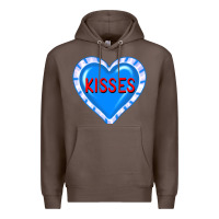 Coffee valentine's day hearts Premium Hoodie - FaDigitalArtStudio