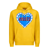 Lemon valentine's day hearts Premium Hoodie - FaDigitalArtStudio