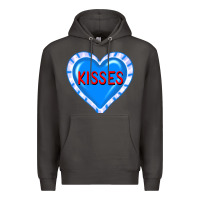 Smoke valentine's day hearts Premium Hoodie - FaDigitalArtStudio