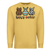 Antique Gold Happy Easter Premium Sweatshirt - CowhideDigitalArt