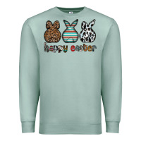 Seafoam Happy Easter Premium Sweatshirt - CowhideDigitalArt