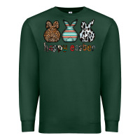 Sports Green Happy Easter Premium Sweatshirt - CowhideDigitalArt