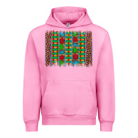 Fuchsia Pink autism awareness leopard puzzle brush stroke Urban Hoodie - Artiststas