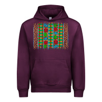 Mauve Wine autism awareness leopard puzzle brush stroke Urban Hoodie - Artiststas