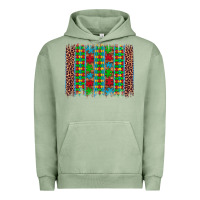 Pigment Oil Green autism awareness leopard puzzle brush stroke Urban Hoodie - Artiststas