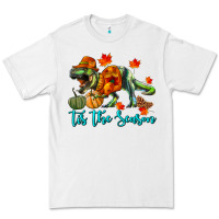 White T- Rex Tis The Season Premium Tee - RanaPortraitStore