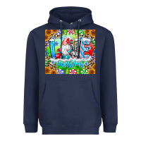 Navy Love Christmas gnome Heavyweight Hoodie - CowhideDigitalArt