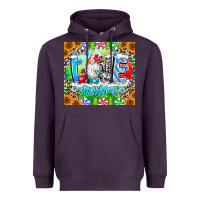 Plum Love Christmas gnome Heavyweight Hoodie - CowhideDigitalArt