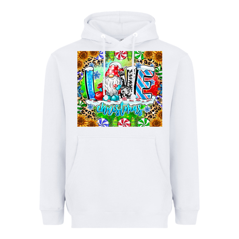 Love Christmas Gnome Heavyweight Hoodie by CowhideDigitalArt | Teevron