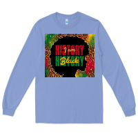 Colony Blue i am black history Long Sleeve Tee - TumblerDesignByShophia