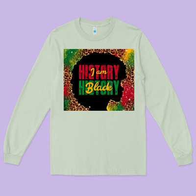 I Am Black History Long Sleeve Tee Designed By Tumblerdesignbyshophia