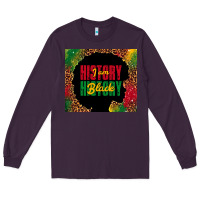 Plum i am black history Long Sleeve Tee - TumblerDesignByShophia