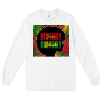 White i am black history Long Sleeve Tee - TumblerDesignByShophia