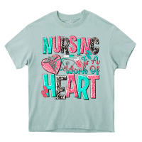 Arona nursing is a work of heart Heavy Core Tee - NancyCooperArtShop