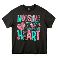 Asphalt nursing is a work of heart Heavy Core Tee - NancyCooperArtShop
