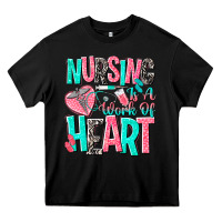 Black nursing is a work of heart Heavy Core Tee - NancyCooperArtShop