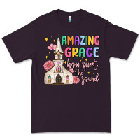 Plum amazing grace how sweet the sound Premium Tee - MaliasSmallBusiness