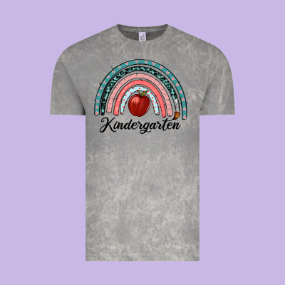 Kindergarten Rainbow Vintage Tee Designed By Ranaportraitstore