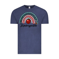 Vintage Denim kindergarten rainbow Vintage Tee - RanaPortraitStore
