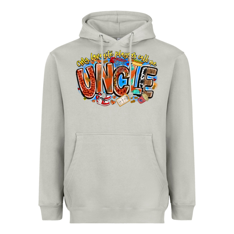 My Favorite Players Call Me Uncle Basketball Heavyweight Hoodie by CowhideDigitalArt | Teevron