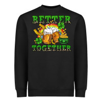 Black Better together St. Patrick's Day Heavyweight Sweatshirt - CowGirlArtShop