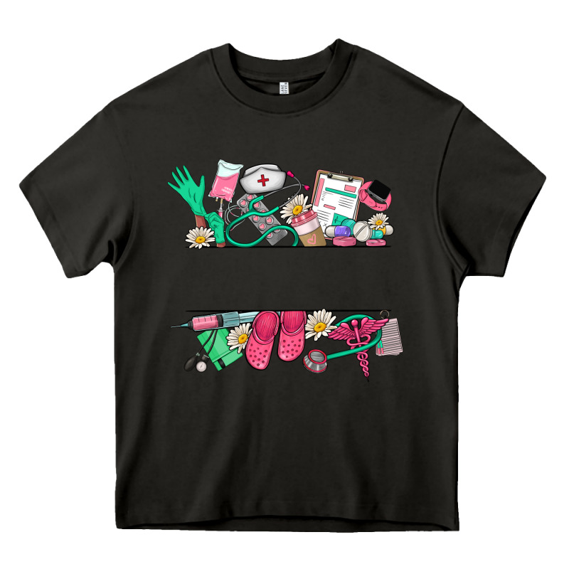 Custom Name Nurse Heavy Core Tee by NancyCooperArtShop | Teevron