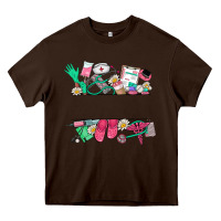 Chocolate Brown custom name nurse Heavy Core Tee - NancyCooperArtShop
