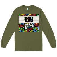 Army Green gamer dad Long Sleeve Tee - TumblerDesignByShophia