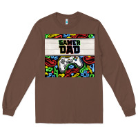 Chestnut gamer dad Long Sleeve Tee - TumblerDesignByShophia