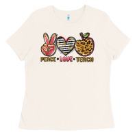 Bone peace love teach Ladies Tee - NancyCooperArtShop