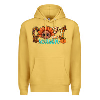 Antique Gold turkey cozy season thanksgiving bbs Premium Hoodie - BundleAndBundleShop