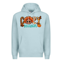Blue Mist turkey cozy season thanksgiving bbs Premium Hoodie - BundleAndBundleShop