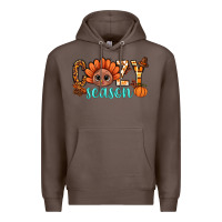 Coffee turkey cozy season thanksgiving bbs Premium Hoodie - BundleAndBundleShop