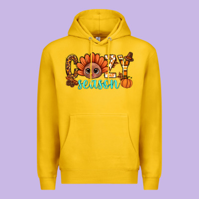 Turkey Cozy Season Thanksgiving Bbs Premium Hoodie Designed By Bundleandbundleshop