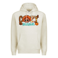 Oatmeal Heather turkey cozy season thanksgiving bbs Premium Hoodie - BundleAndBundleShop