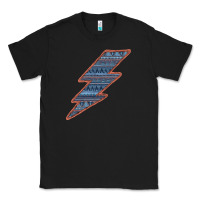 Black Western Orange Border Aztec Lightning Classic Tee - Bettercallsaul