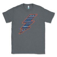 Western Orange Border Aztec Lightning Classic Tee | Teevron