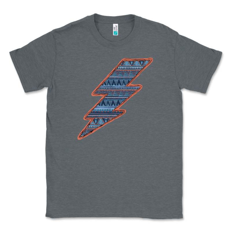 Western Orange Border Aztec Lightning Classic Tee by Bettercallsaul | Teevron