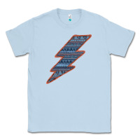 Dusty Blue Western Orange Border Aztec Lightning Classic Tee - Bettercallsaul