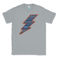 Heather Grey Western Orange Border Aztec Lightning Classic Tee - Bettercallsaul